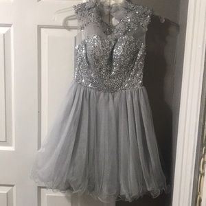 Gorgeous silver sparkly dress